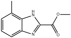 1H-Benzimidazole-2-carboxylicacid,4-methyl-,methylester(9CI) Struktur