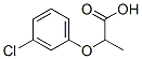 (+/-)-2-(3-chlorophenoxy)propionic acid Struktur