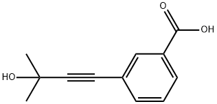 3-(3-HYDROXY-3-METHYLBUT-1-YNYL)BENZOIC ACID Struktur