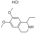 1-ETHYL-6,7-DIMETHOXY-1,2,3,4-TETRAHYDROISOQUINOLINE HYDROCHLORIDE Struktur