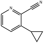 3-CYCLOPROPYLPYRIDINE-2-CARBONITRILE Struktur