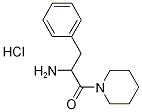 2-Amino-3-phenyl-1-(1-piperidinyl)-1-propanonehydrochloride Struktur