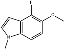 4-氟-5-甲氧基-1-甲基吲哚, 879093-16-0, 結(jié)構(gòu)式