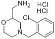 C-[4-(3-CHLORO-BENZYL)-MORPHOLIN-2-YL]-METHYLAMINE DIHYDROCHLORIDE Struktur