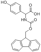 Fmoc-DL-4-Hydroxyphenylglycine Struktur