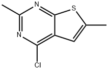 4-CHLORO-2,6-DIMETHYLTHIENO[2,3-D]PYRIMIDINE Struktur