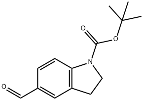 1-Boc-5-formylindoline Struktur