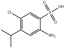 2-amino-4-isopropyl-5-chlorobenzenesulfonic acid Struktur