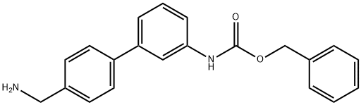 (4'-AMINOMETHYL-BIPHENYL-3-YL)-CARBAMIC ACID BENZYL ESTER HYDROCHLORIDE Struktur