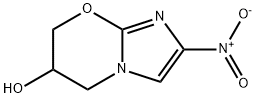 2-NITRO-6,7-DIHYDRO-5H-IMIDAZO[2,1-B][1,3]OXAZIN-6-OL
 Struktur