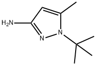 1H-Pyrazol-3-amine,  1-(1,1-dimethylethyl)-5-methyl- Struktur