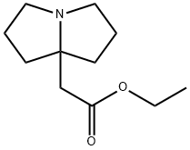 Tetrahydro-1H-pyrrolizine-7a(5H)-acetic acid ethyl ester Struktur