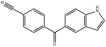 Benzonitrile,4-(1H-indol-5-ylcarbonyl)- Struktur