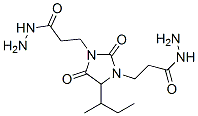 4-(sec-butyl)-2,5-dioxoimidazolidine-1,3-di(propionohydrazide) Struktur