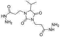 4-isopropyl-2,5-dioxoimidazolidine-1,3-di(propionohydrazide) Struktur