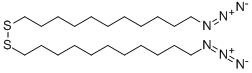 Bis(11-azidoundecyl)  disulfide Struktur