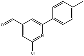 2-CHLORO-6-P-TOLYLPYRIDINE-4-CARBALDEHYDE Struktur