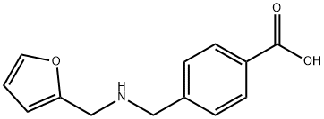 4-([(2-FURYLMETHYL)AMINO]METHYL)BENZOIC ACID HYDROCHLORIDE Struktur