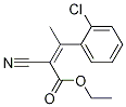 2-Butenoic acid, 3-(2-chlorophenyl)-2-cyano-, ethyl ester Struktur