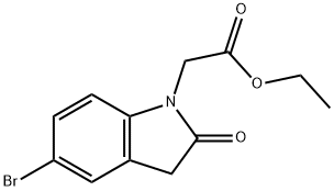 ethyl 2-(5-broMo-2-oxoindolin-1-yl)acetate Struktur