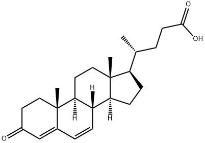 3-oxo-chola-4,6-dien-24-oic acid Struktur