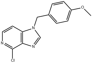 4-chloro-1-(4-Methoxybenzyl)-1H-iMidazo[4,5-c]pyridine Struktur