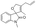 1',3-DIMETHYL-4-(2-PROPENYL)-SPIRO[FURAN-2(5H),3'-[3H]INDOL]-2'(1'H)-ONE Struktur