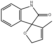 3-METHYL-SPIRO[FURAN-2(5H),3'-[3H]INDOL]-2'(1'H)-ONE Struktur