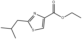 4-Thiazolecarboxylicacid,2-(2-methylpropyl)-,ethylester(9CI) Struktur