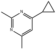 Pyrimidine, 4-cyclopropyl-2,6-dimethyl- (9CI) Struktur