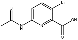 6-ACETAMIDO-3-BROMOPYRIDINE-2-CARBOXYLIC ACID 96%6-ACETAMIDO-3-BROMOPICOLINIC ACID Structure