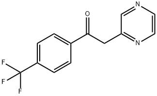 2-PYRAZIN-2-YL-1-[4-(TRIFLUOROMETHYL)PHENYL]ETHANONE
 Struktur