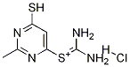 4-mercapto-2-methylpyrimidin-6-ylthiouronium hydrochloride Struktur