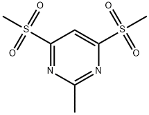 2-methyl-4,6-bismethylsulfonylpyrimidine Struktur