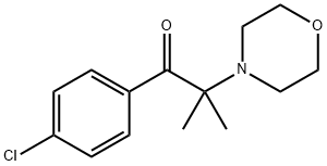 1-(4-Chlorophenyl)-2-Methyl-2-Morpholinopropan-1-one Struktur