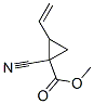 Cyclopropanecarboxylic acid, 1-cyano-2-ethenyl-, methyl ester (9CI) Struktur