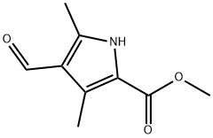 methyl 4-formyl-3,5-dimethyl-1H-pyrrole-2-carboxylate Struktur