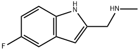 1-(5-fluoro-1H-indol-2-yl)-N-methylmethanamine(SALTDATA: CH3SO3H) Struktur