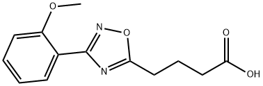 4-[3-(2-METHOXY-PHENYL)-[1,2,4]OXADIAZOL-5-YL]-BUTYRIC ACID Struktur