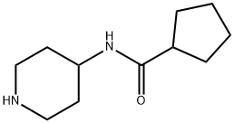 CYCLOPENTANECARBOXYLIC ACID PIPERIDIN-4-YLAMIDE Structure