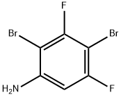 2,4-Dibromo-3,5-difluoroaniline Struktur