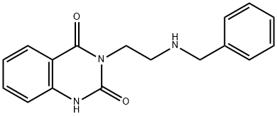 3-(2-BenzylaMino-ethyl)-1H-quinazoline-2,4-dione Struktur