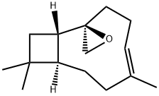 (1S,2R,5E,9R)-6,10,10-Trimethylspiro[bicyclo[7.2.0]undec-5-ene-2,2'-oxirane] Struktur