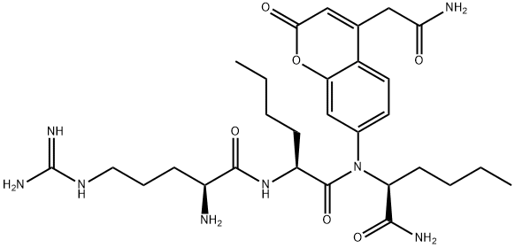 H-ARG-NLE-NLE-ACC ACETATE Struktur