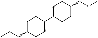 trans-4-(Methoxymethyl)-1-(trans-4-propylcyclohexyl)cyclohexane Struktur