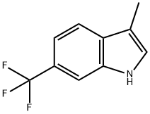 6-(TRIFLUOROMETHYL)-3-METHYLINDOLE Struktur