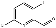 2-CHLORO-5-FLUORO-6-FORMYLPYRIDINE Struktur