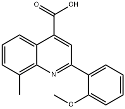 2-(2-METHOXYPHENYL)-8-METHYLQUINOLINE-4-CARBOXYLIC ACID Struktur