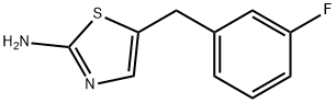 5-(3-FLUOROBENZYL)-1,3-THIAZOL-2-AMINE Struktur