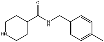 N-(4-METHYLBENZYL)PIPERIDINE-4-CARBOXAMIDE Struktur